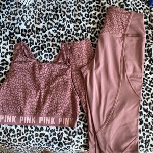 PINK Victoria Secret Adorable Workout set in size XS